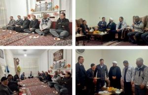 دیدار مدیر حوزه مدیرعامل صبانور با خانواده شهدای دوران دفاع مقدس در بیجار