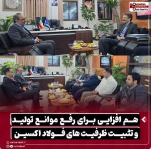 هم‌ افزایی برای رفع موانع تولید و تثبیت ظرفیت‌ های فولاد اکسین