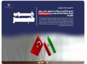 مجوز مذاکره دبیرخانه شورای‌عالی مناطق آزاد برای ایجاد منطقه آزاد مشترک ایران و ترکیه ابلاغ شد