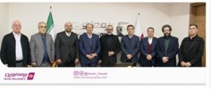 علیرضا قربانی، بیمه‌گذار بیمه نوین، با مدیرعامل و اعضای هیئت‌مدیره دیدار کرد