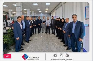 بازدید فرهادی پور و مدیران ارشد از شعب بیمه ملت؛ این بار کرمانشاه میزبان شد