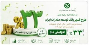 افزایش نسبت ضریب تامین مالی در طرح غدیر بانک توسعه صادرات ایران