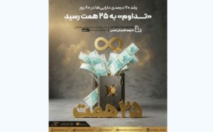 رشد ۷۰ درصدی دارایی ها در ۸۰ روز؛ «تداوم» به ۲۵ همت رسید
