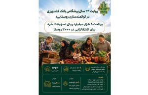 پرداخت ۸ هزار میلیارد ریال تسهیلات خرد برای اشتغالزایی در ۲۰۰۰ روستا